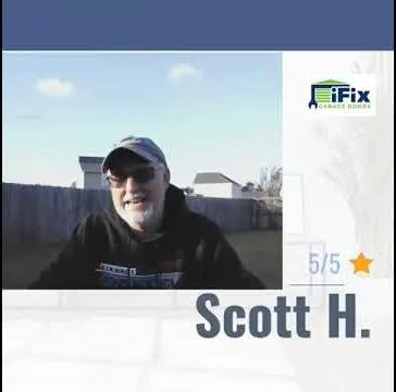 Scott H., an iFix Garage Doors customer, sharing a video review